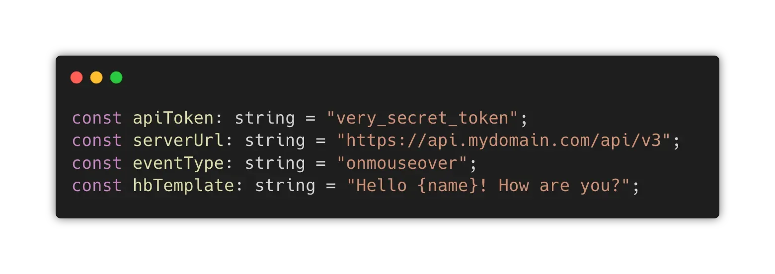each of these strings has completely different use-case yet we type them the same
